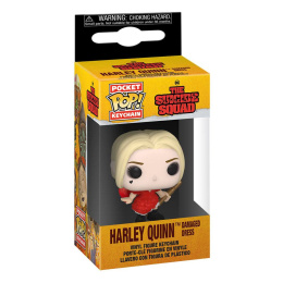 Funko POP Keychain: The Suicide Squad - Harley Quinn (Damaged Dress)