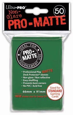 Ultra PRO PRO-MATTE Deck Protector sleeves Green 50 szt.