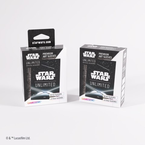 Gamegenic: Star Wars Unlimited Card Game - Premium Art Sleeves - Card Back Black