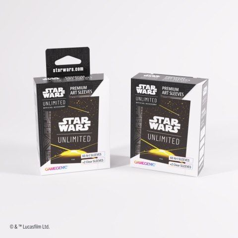 Gamegenic: Star Wars Unlimited Card Game - Premium Art Sleeves - Card Back Yellow