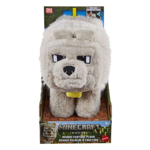 Minecraft Movie Plush Figure Dennis the Wolf 20 cm
