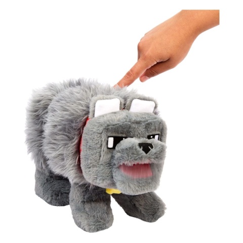 Minecraft Movie Plush Figure Dennis the Wolf 20 cm