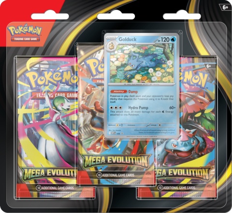 Pokemon TCG: Mega Evolution - 3-Pack Blister - Golduck