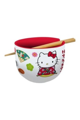 Sanrio Hello Kitty - miska na ramen z pałeczkami 500ml