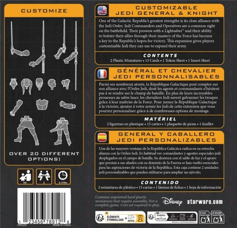 Star Wars Legion 2.0: Customizable Jedi General & Knight