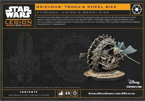 Star Wars: Legion 2.0 - Grievous' TSMEU-6 on Wheel Bike