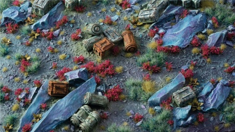 Gamers Grass: Garnet Tulip Tiny Flowers