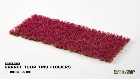 Gamers Grass: Garnet Tulip Tiny Flowers