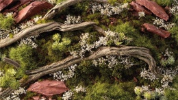 Gamers Grass: White Rose Flowers