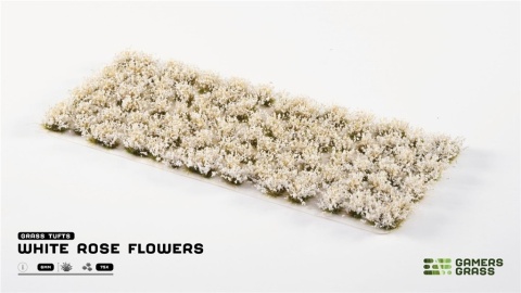 Gamers Grass: White Rose Flowers