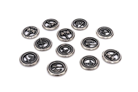 Metalowe Monety - Adventure Weapons (zestaw 12 monet)