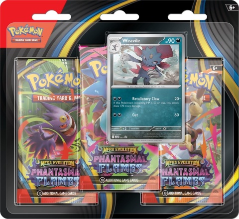 Pokemon TCG: Phantasmal Flames - 3-Pack Blister - Sneasel