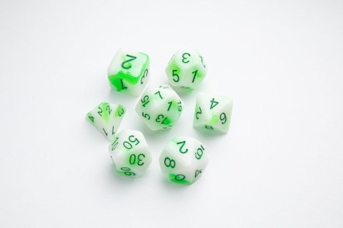 Gamegenic: Glow Series - RPG Dice Set - Toxic Stones