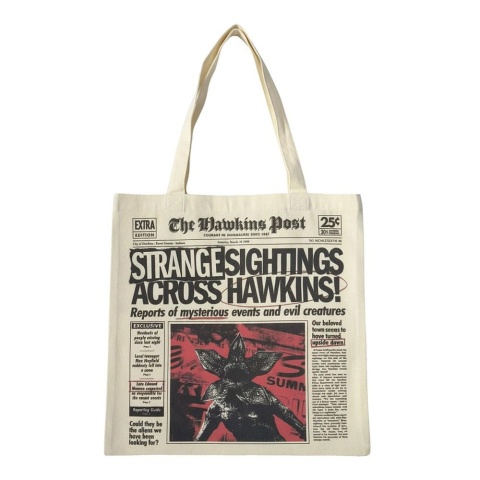 Stranger Things Tote Bag Newspaper - torba