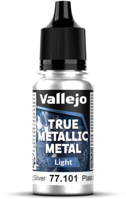 Vallejo: 77.101 - True Metallic Metal - Light - Sterling Silver (18 ml)