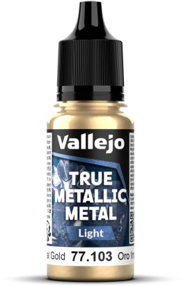 Vallejo: 77.103 - True Metallic Metal - Light - Imperial Gold (18 ml)