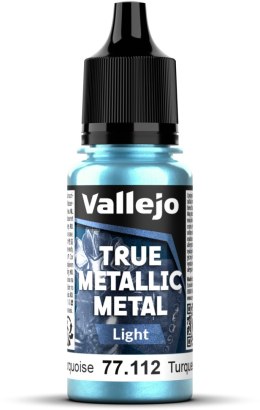 Vallejo: 77.112 - True Metallic Metal - Light - Hydra Turquoise (18 ml)