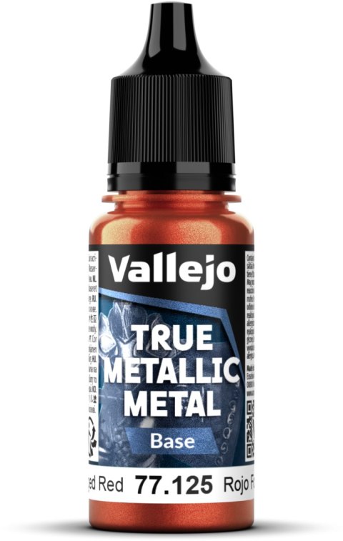Vallejo: 77.125 - True Metallic Metal - Base - Forged Red (18 ml)