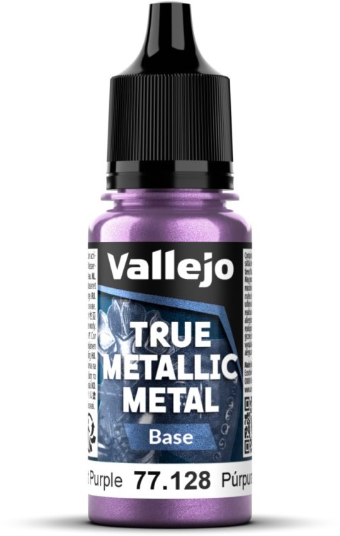 Vallejo: 77.128 - True Metallic Metal - Base - Amethyst Purple (18 ml)