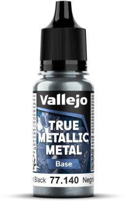 Vallejo: 77.140 - True Metallic Metal - Base - Obsidian Black (18 ml)