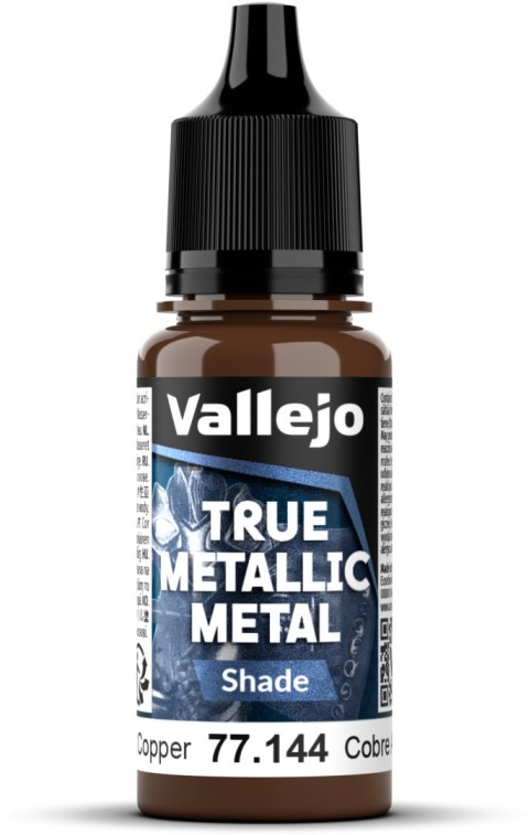 Vallejo: 77.144 - True Metallic Metal - Shade - Ancient Copper (18 ml)