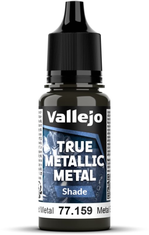Vallejo: 77.159 - True Metallic Metal - Shade - Aged Metal (18 ml)