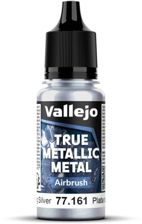 Vallejo: 77.161 - True Metallic Metal - Airbrush - Sterling Silver (18 ml)
