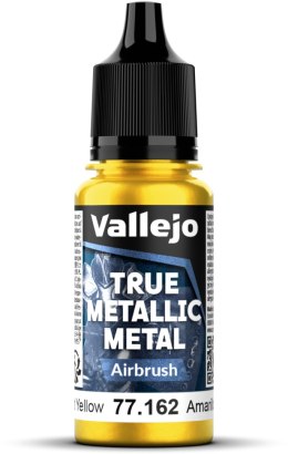 Vallejo: 77.162 - True Metallic Metal - Airbrush - Radiant Yellow (18 ml)