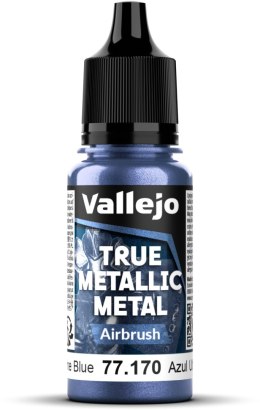 Vallejo: 77.170 - True Metallic Metal - Airbrush - Ultramarine Blue (18 ml)