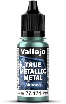 Vallejo: 77.174 - True Metallic Metal - Airbrush - Dusken Green (18 ml)