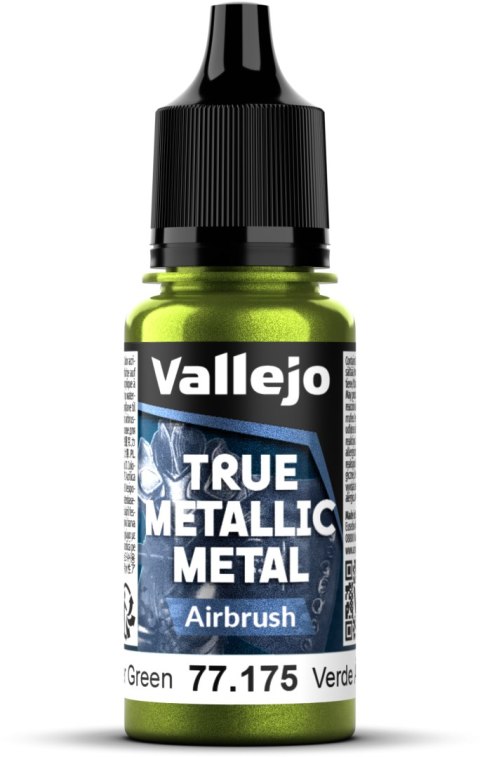 Vallejo: 77.175 - True Metallic Metal - Airbrush - Amber Green (18 ml)