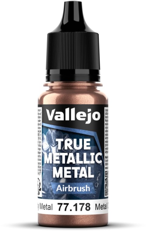 Vallejo: 77.178 - True Metallic Metal - Airbrush - Rusty Metal (18 ml)