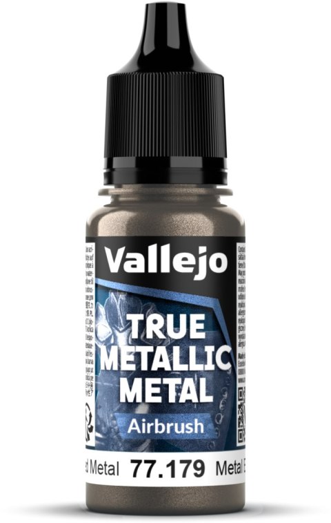 Vallejo: 77.179 - True Metallic Metal - Airbrush - Aged Metal (18 ml)