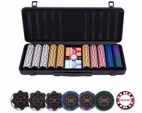 Zestaw do pokera 500 - Exclusive (14 g, bez nominałów)