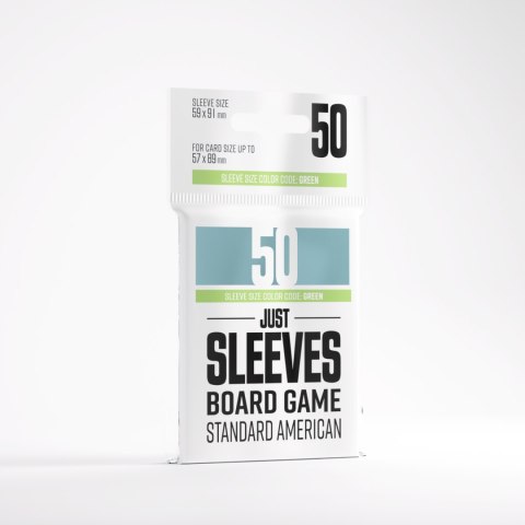 Gamegenic: Just Sleeves - Board Game Sleeves (59 x 91 mm) 50 sztuk, Clear