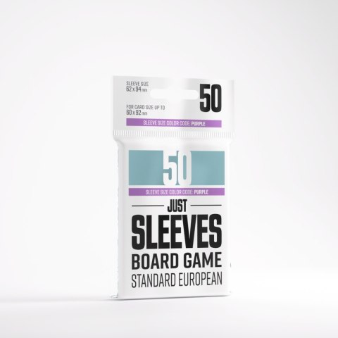 Gamegenic: Just Sleeves - Board Game Sleeves (62 x 94 mm) 50 sztuk, Clear