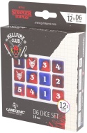 Gamegenic: Stranger Things - D6 Dice Set - Hellfire Club (12x)