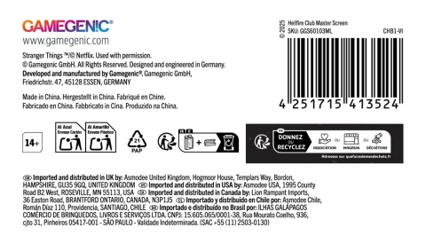 Gamegenic: Stranger Things - Master Screen - Hellfire Club