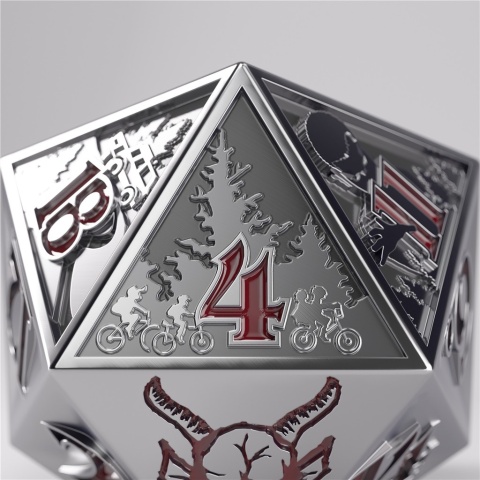 Gamegenic: Stranger Things - Premium Metal D20 - Hellfire Club
