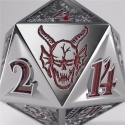 Gamegenic: Stranger Things - Premium Metal D20 - Hellfire Club