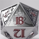Gamegenic: Stranger Things - Premium Metal D20 - Hellfire Club