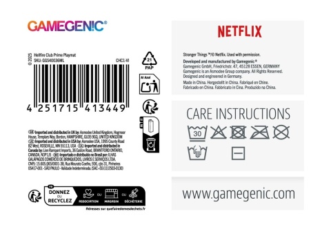 Gamegenic: Stranger Things - Prime Playmat - Hellfire Club