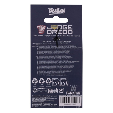 Judge Dredd Badge 2000 AD - brelok