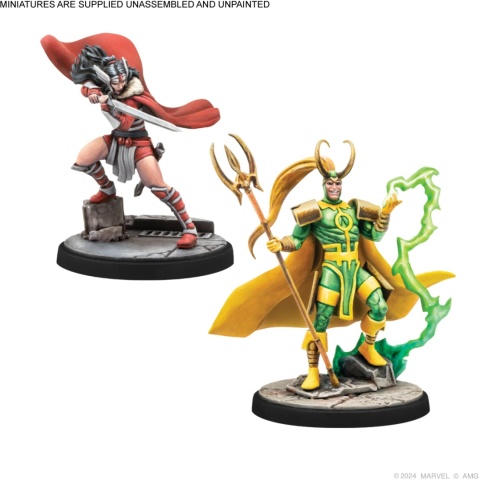 Marvel: Crisis Protocol - Mighty Thor, Lady Sif, Thor, Hero of Midgard & Loki, Prince of Lies