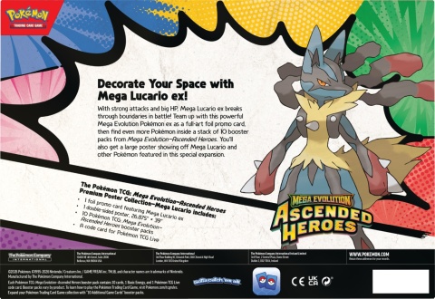 Pokemon TCG: Mega Evolution - Ascended Heroes - Premium Poster Collection - Mega Lucario (1)