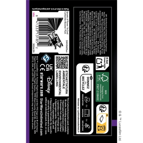 Star Wars: Unlimited - Secrets of Power - Carbonite Booster (1)