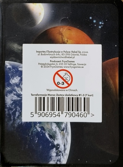Terraformacja Marsa: Zestaw dodatkowy #1-3 (7 kart)
