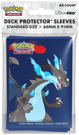 Ultra Pro: Pokémon - Deck Protector Sleeves - Mega Charizard X (65 szt.)
