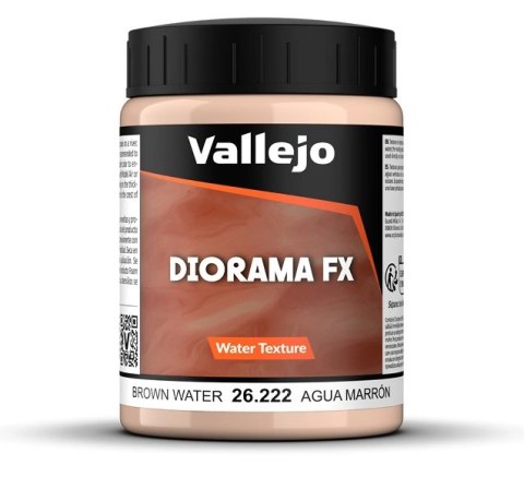Vallejo: 26.222 - Diorama FX - Water Textures - Brown Water (200 ml)