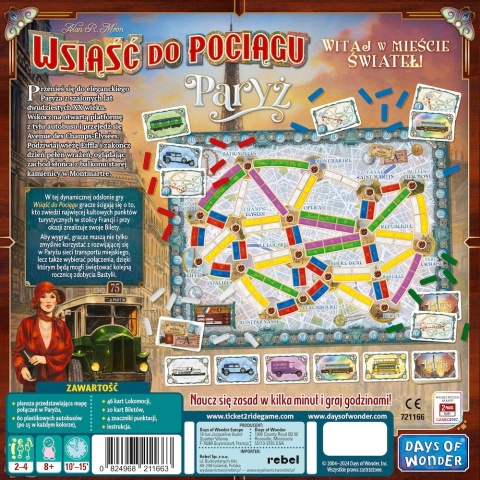 Wsiąść do Pociągu: Paryż (egzemplarz używany, uszkodzony)